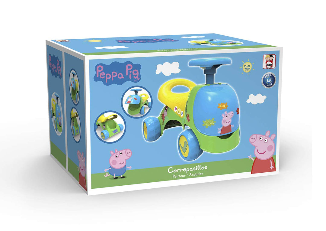 Chicos - Kinder Laufrad ab 1 Jahr | 53 cm x 32 cm Pig Chicos-2-in-1 Peppa Wutz Lauflernhilfe Schubla