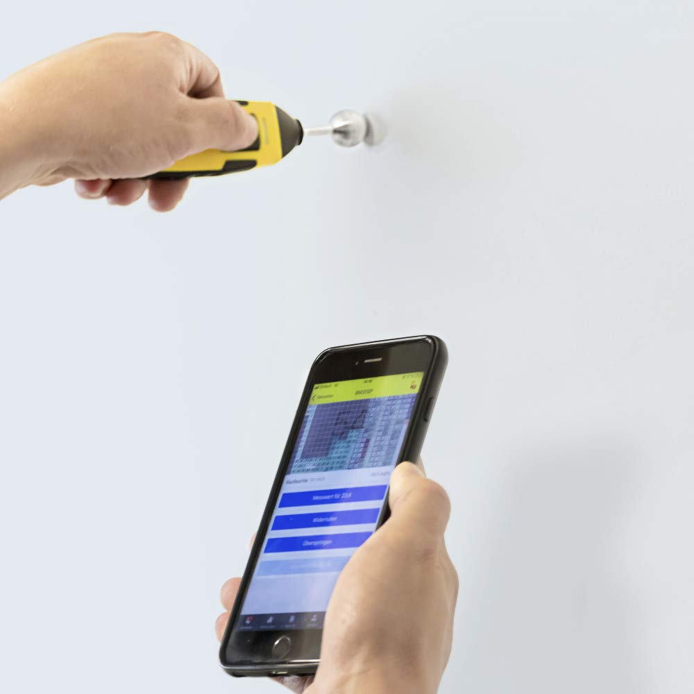 TROTEC BM31WP Feuchteindikator mit Smartphone-Bedienung (0-100 Digit) Feuchtemessgerät Schimmel Wand