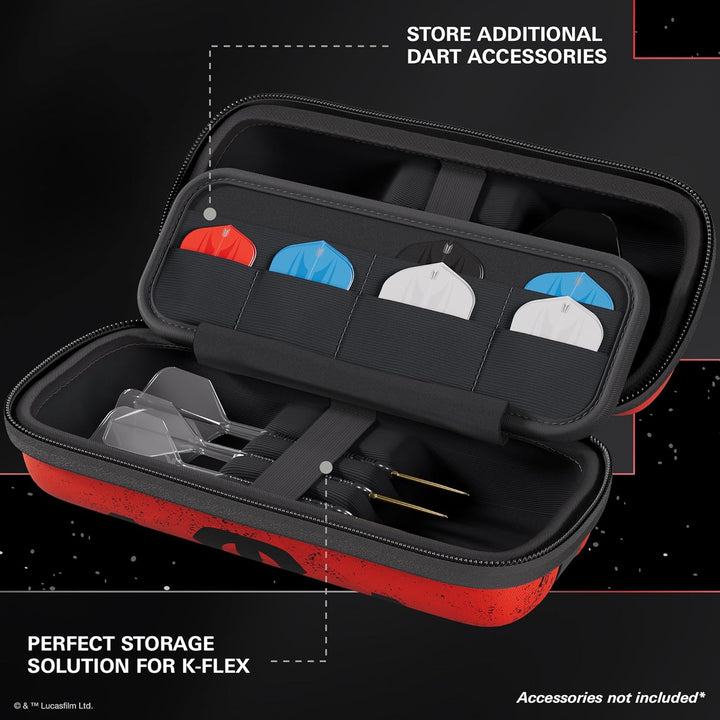 Target Darts Star Wars Darth Maul-BOA-Etui | Hochwertiges Disney-Dart-Etui im Sith-Design, Aufbewahr