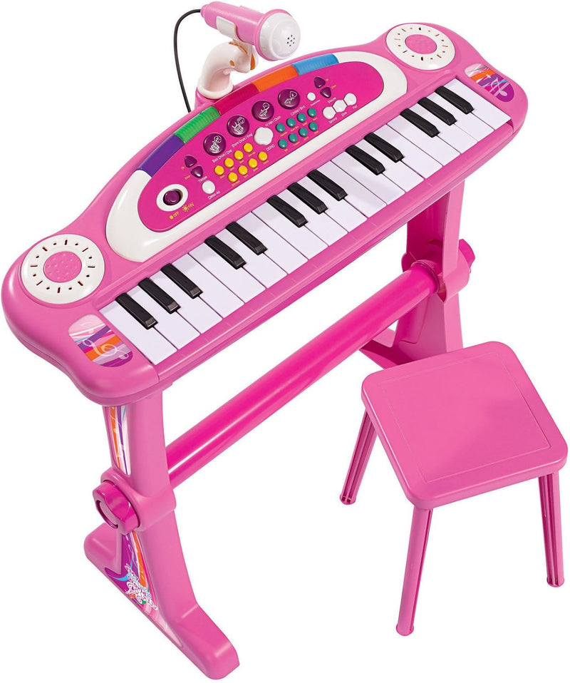 Simba 106830690 - My Music World Girls Standkeyboard, 31 Tasten, Licht und Sound, 55cm, ab 3 Jahre &