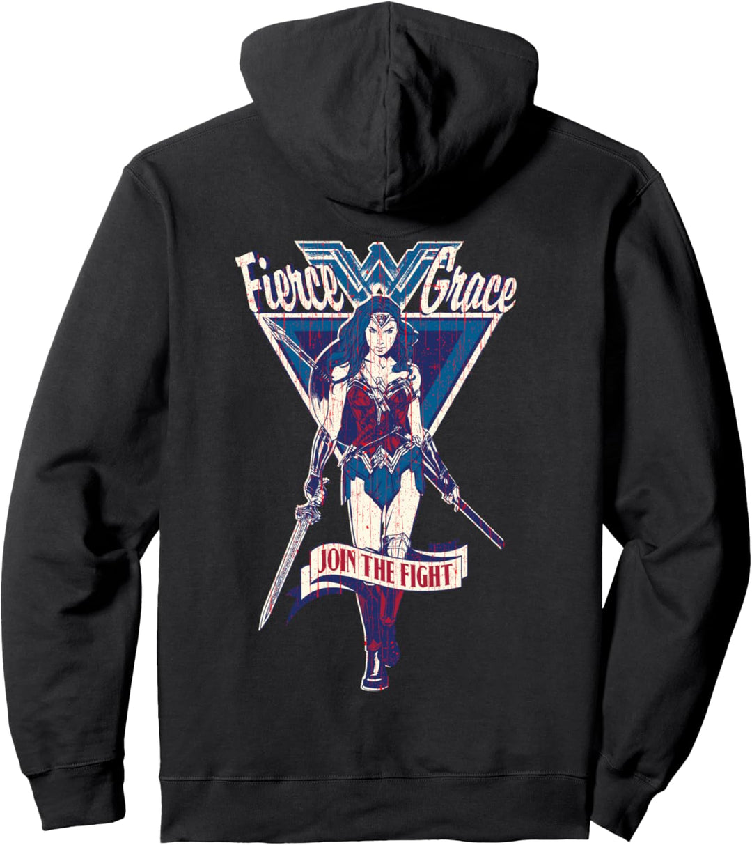 DCWonder Woman Triangle Fierce Pullover Hoodie