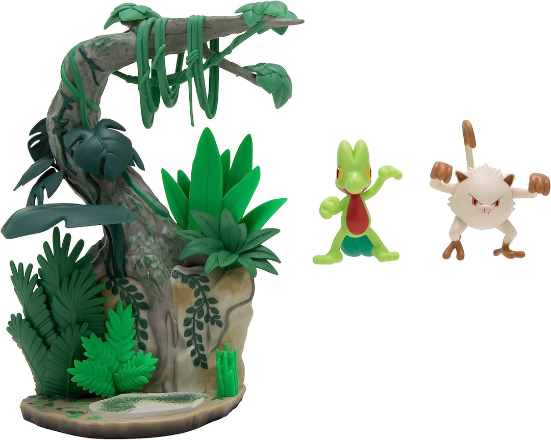 Bizak Pokemon Mini Dschungelwelt + 2 Mankey & Treecko Figuren (63222766)