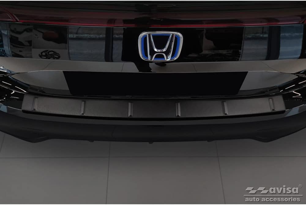 Avisa Matt-Schwarz Edelstahl Heckstossstangenschutz kompatibel mit Honda Civic XI HB 2022- &
