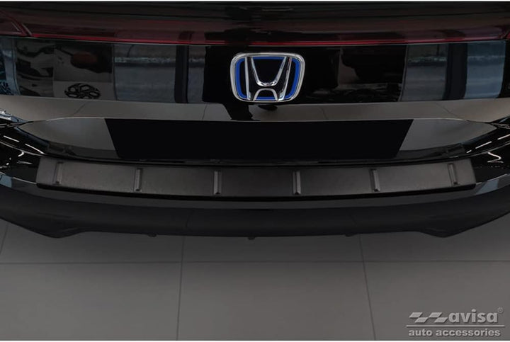 Avisa Matt-Schwarz Edelstahl Heckstossstangenschutz kompatibel mit Honda Civic XI HB 2022- &