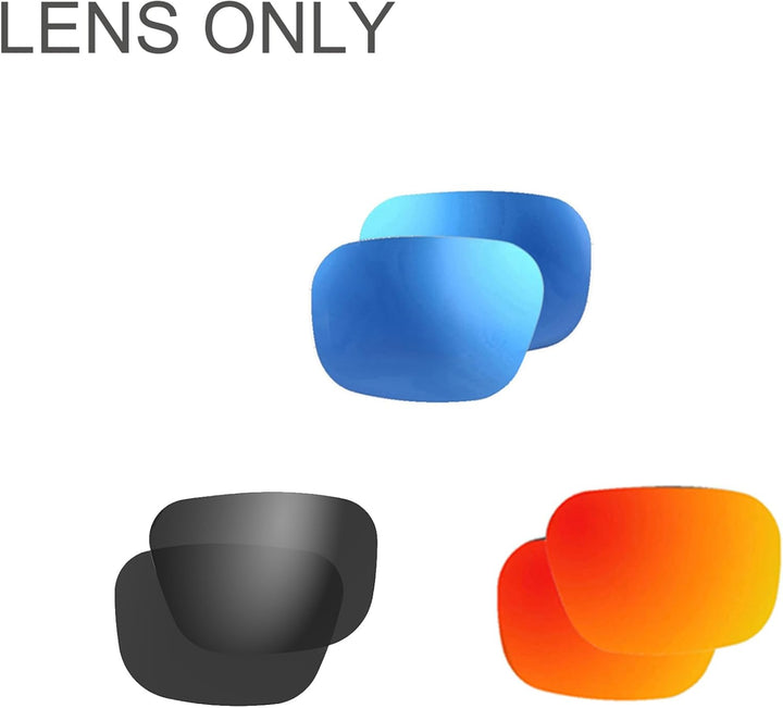 OhO sunshine Polarisierte Rauch- & polarisierte Spiegel-Blau & spiegelrote Linsen-Sets (Modell 628X)