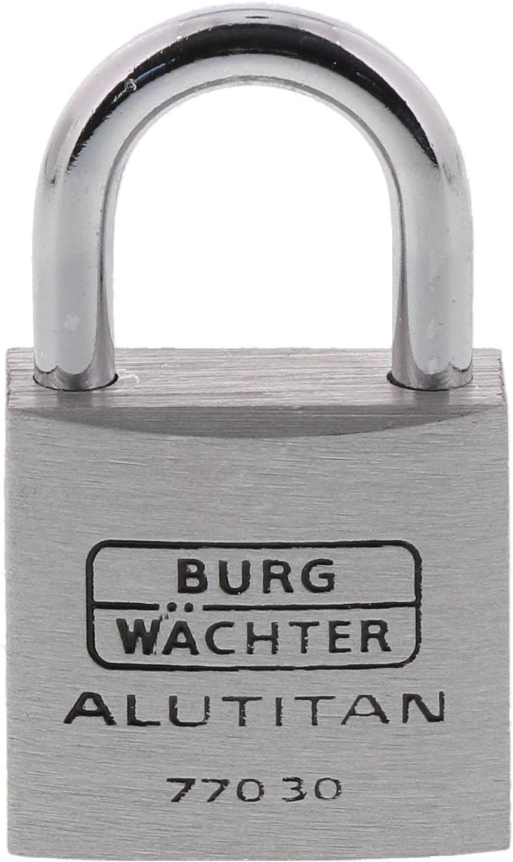 Burg-Wächter Vorhangschloss, Vorhängeschloss mit Schlüssel, Duo Set, 5,0 mm Bügelstärke, massives Al