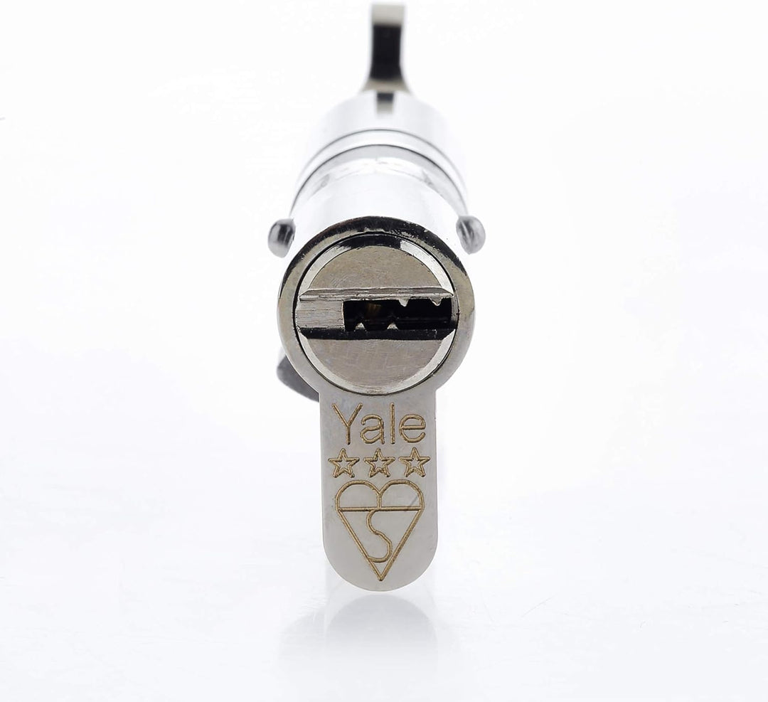 Yale B-YS3-4040NT Platinum Zylinderschloss, mit Knauf, 40/40 10, Nickel-Finish, Euro-Knaufzylinder,