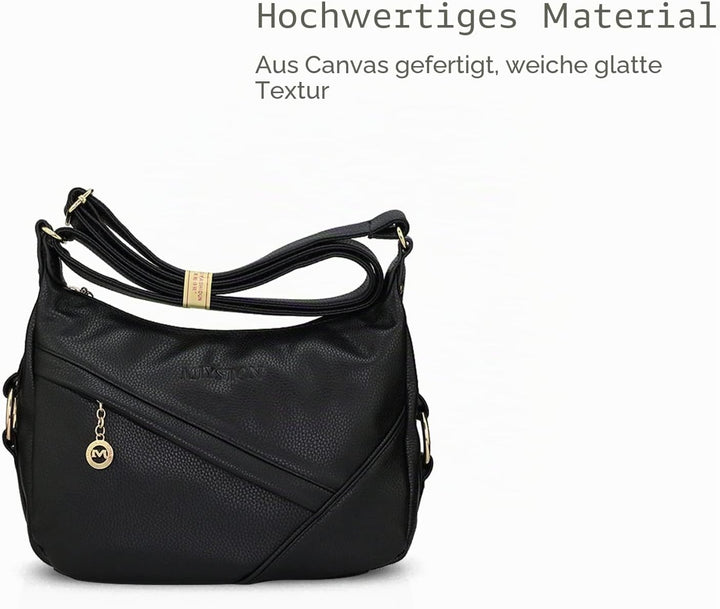 NICOLE & DORIS Damen Schultertasche Weiche Leder Frauen Umhängetasche Handtasche Damen Crossbody Mes