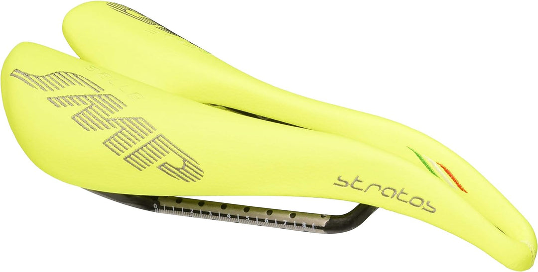 SMP Unisex – Erwachsene SÄTTEL 4BIKE CRB Stratos GELB Fluo 2018, BLAU