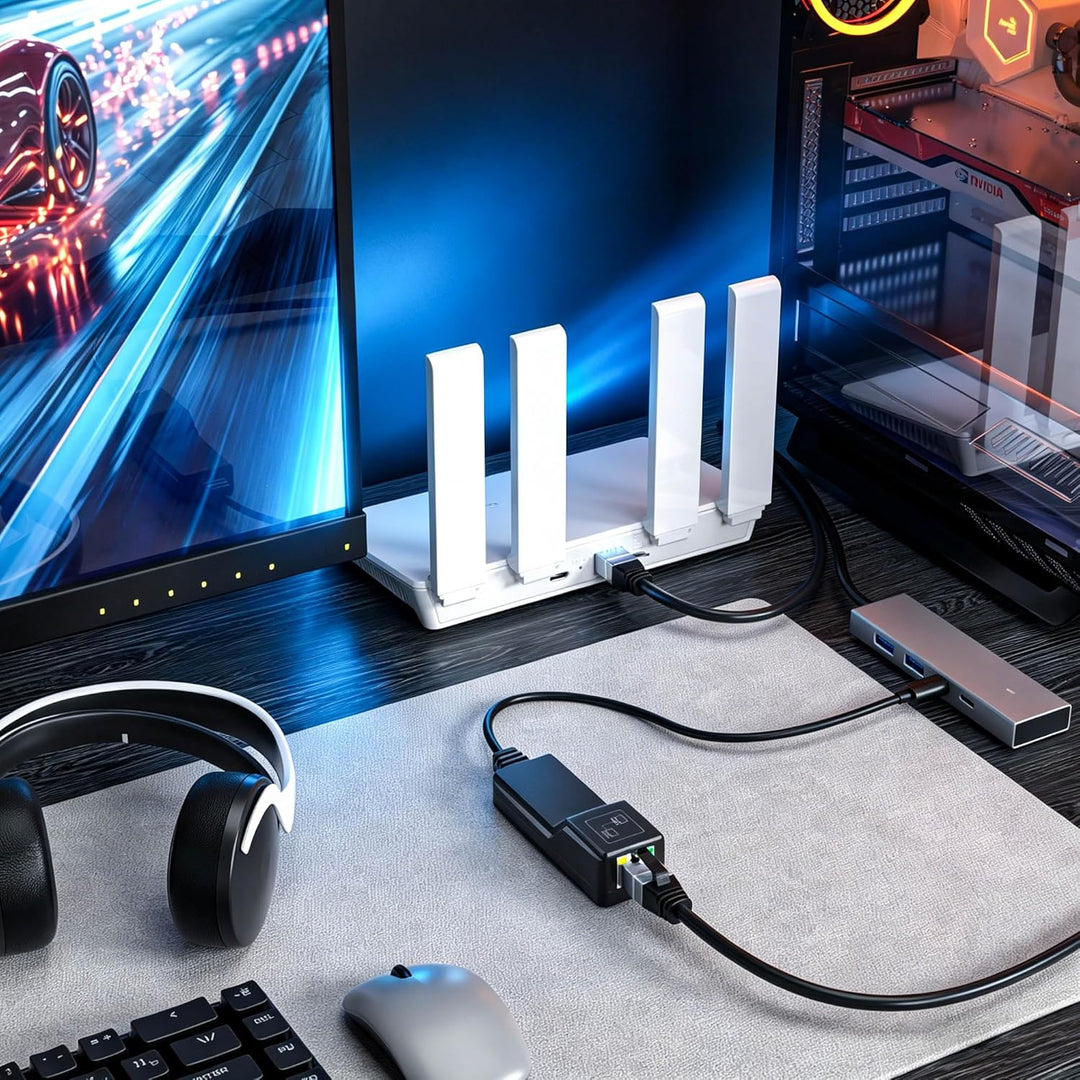 DriverGenius USB-C auf 2.5G Netwerkadapter, USB Gigabit Ethernet Adapter mit 2500Mbps für Win11 & Ma