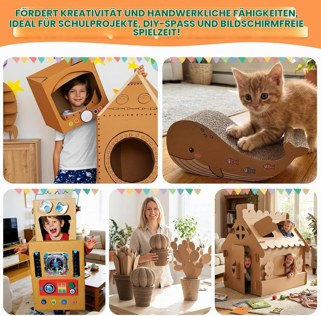 Kartonschneider für Kinder,45W elektrische Kappsäge mit klingenloser Technologie,präzises Schneiden