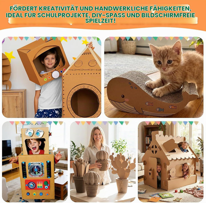 Kartonschneider für Kinder,45W elektrische Kappsäge mit klingenloser Technologie,präzises Schneiden
