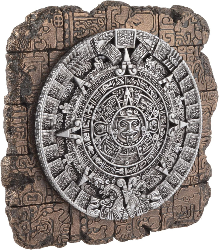 Wandrelief Aztekenkalender - bronziert by Veronese