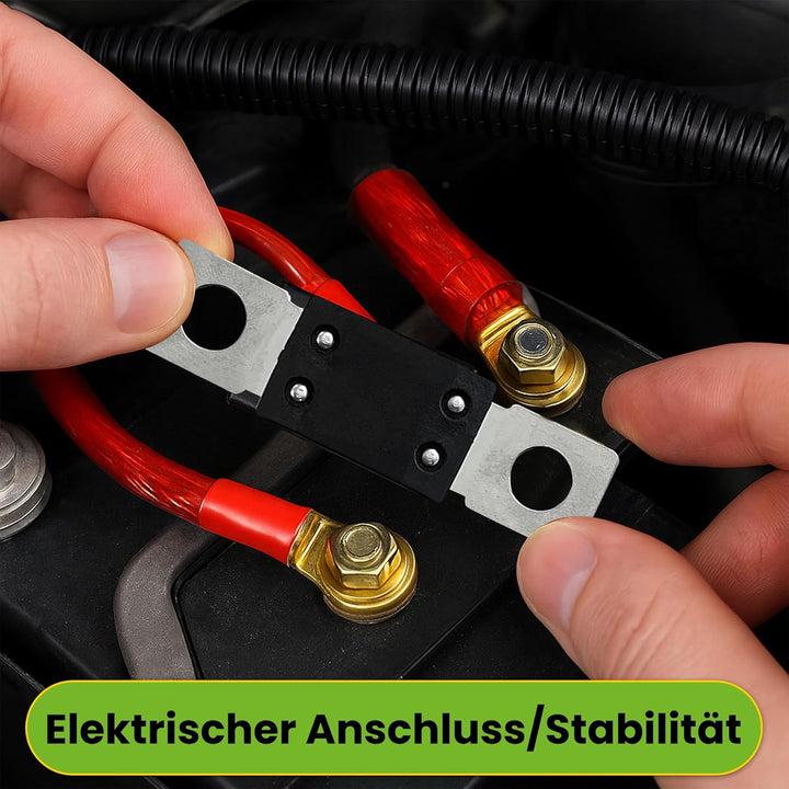 Offgridtec 60A MEGA Sicherung Set für 48V DC Systeme, Hochstrom-Streifen-Sicherungen mit Kupferansch