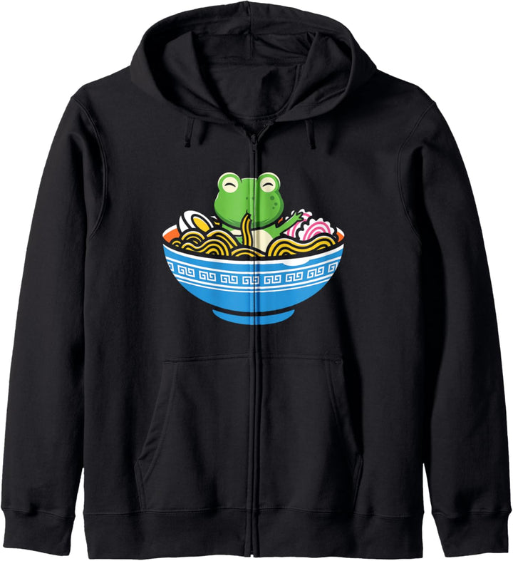 Ramen Frosch Anime Deko Weeb Japan Kawaii Kapuzenjacke