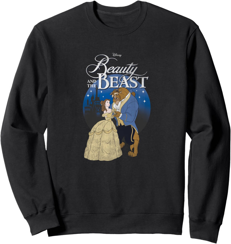 Disney Beauty And The Beast Classic Title Logo Portrait Sweatshirt