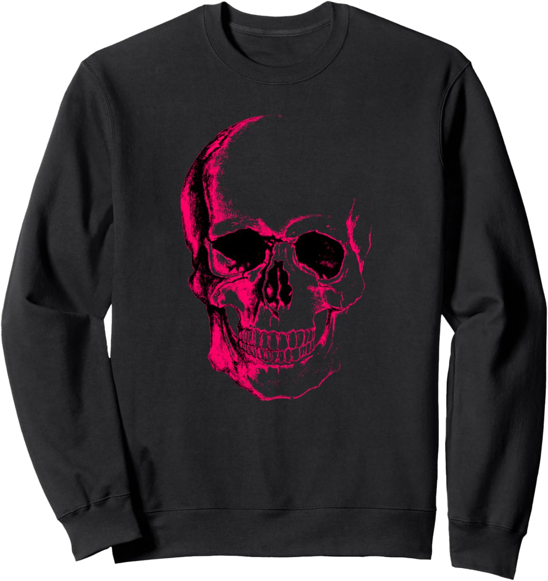 Totenkopf-Grafik in Pink Sweatshirt