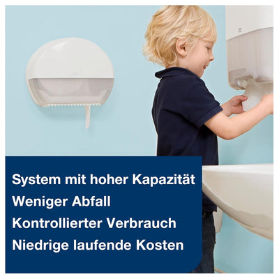 Tork 110253 Toilettenpapier Mini Jumbo Soft Premium - Weiss - 2-lagig - Satz von 1 Rolle - 1 x 1214