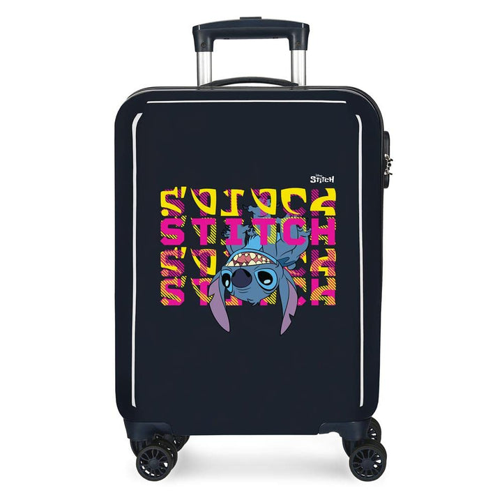 Disney Stitch Naughty Make a Face Blauer Kinderkoffer 50x38x20 cm Starres ABS Seitliches Zahlenschlo