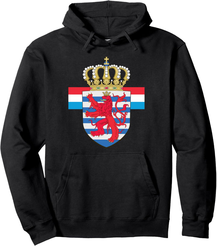 Flagge von Luxemburg und das Wappen von LiWon Pullover Hoodie