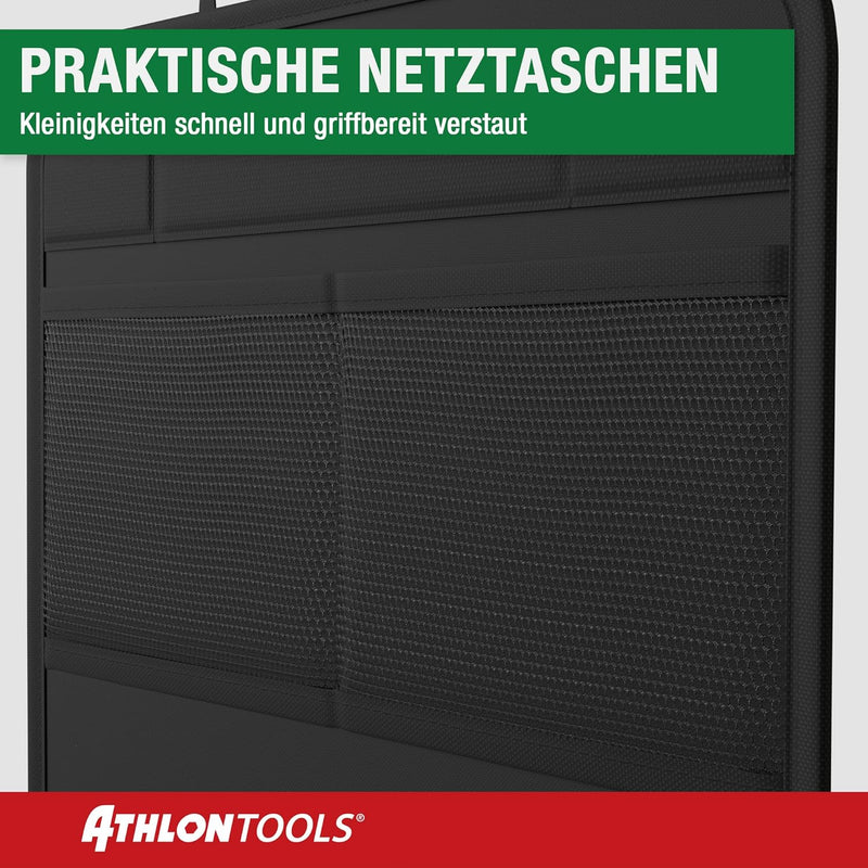 ATHLON TOOLS Rückenlehnen-Schutzmatte beschichtet, Rückenlehnenschutz Auto Kick-Matte, verstärkt - m