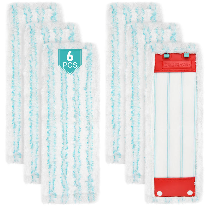 6 Stück Wischbezug für Leifheit Profi XL Micro Duo / Profi XL Cotton Plus, Mikrofaser Ersatzbezug fü