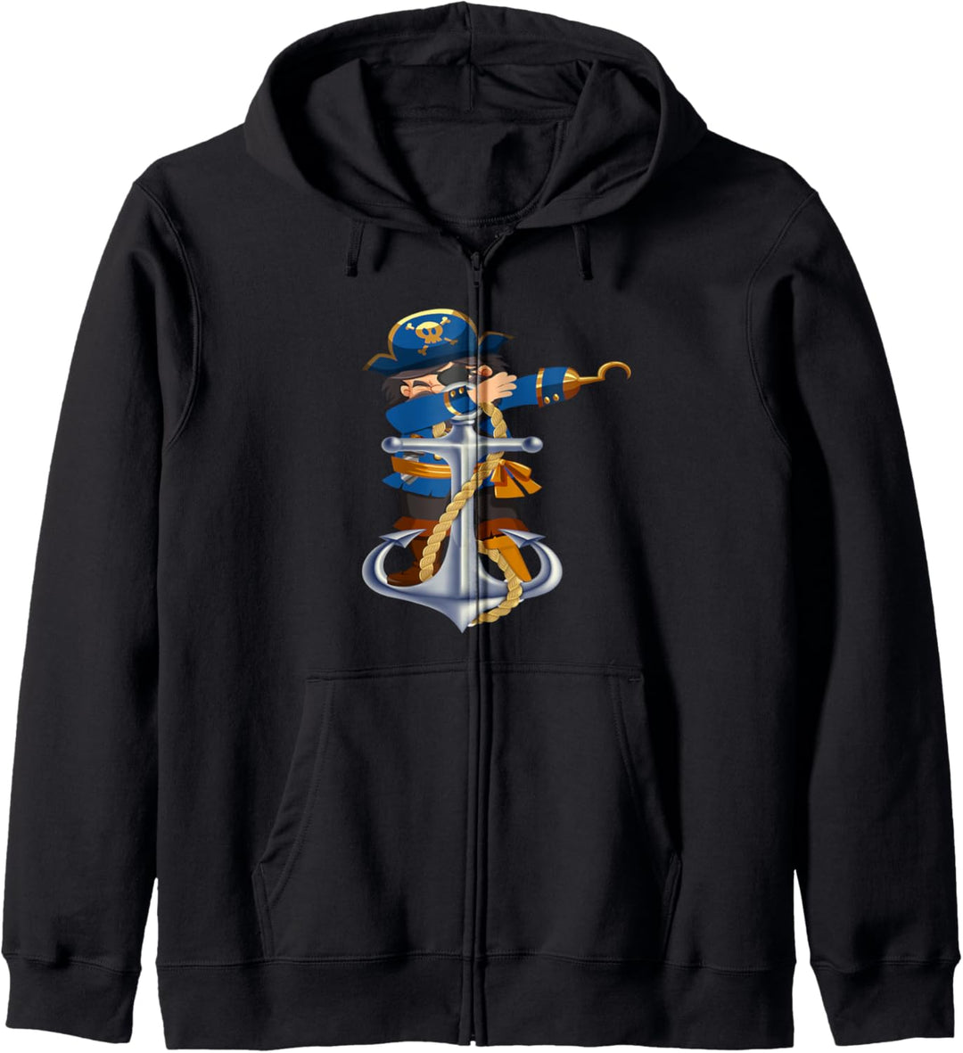 Dabbing Captain Piraten Anker Kapuzenjacke