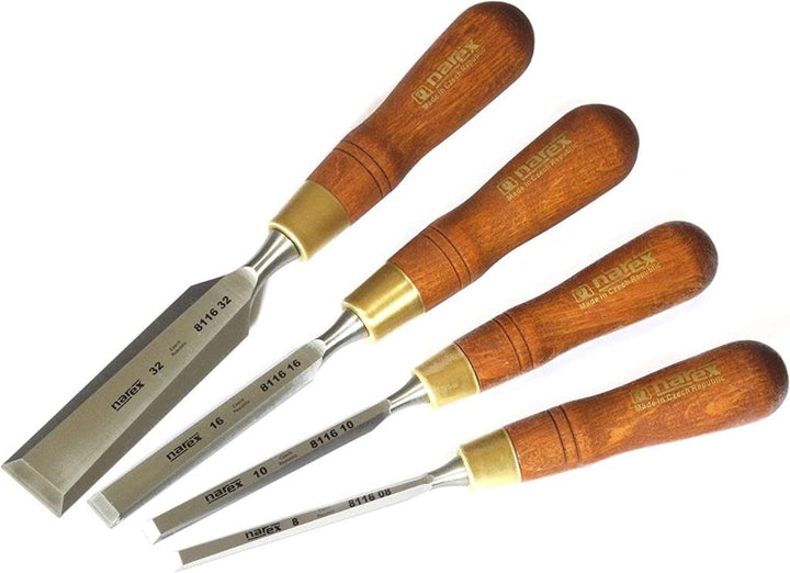 Stechbeitel Set 4 teilig (8/10/16/32 mm) in Premium Qualität