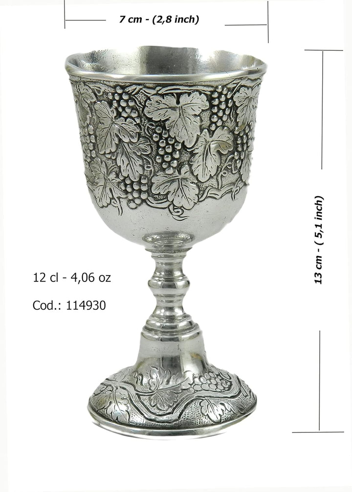 Cavagnini Italien - nein. 2 - Zinnbecher - elegante Handarbeit - alte Tradition