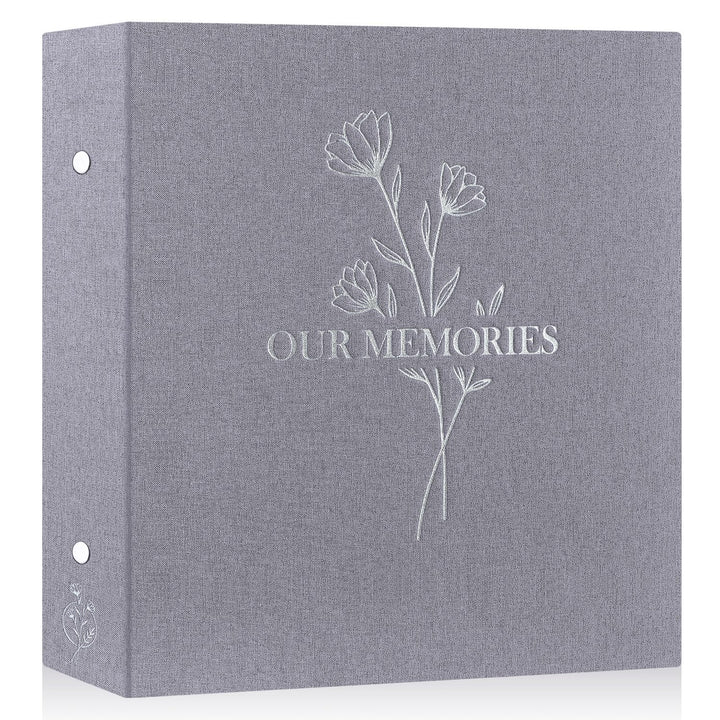 Lanpn Fotoalbum 10x15 1000, Extra Grosses XXL Leinen OUR MEMORIES Einstecken Einsteckalbum für Hoch