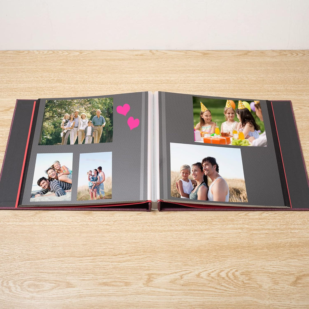 Fotoalbum, selbstklebend, 7,6 x 12,7 cm, 10,2 x 15,2 cm, 12,7 x 17,8 cm, magnetisch, 27,9 x 27,7 cm,