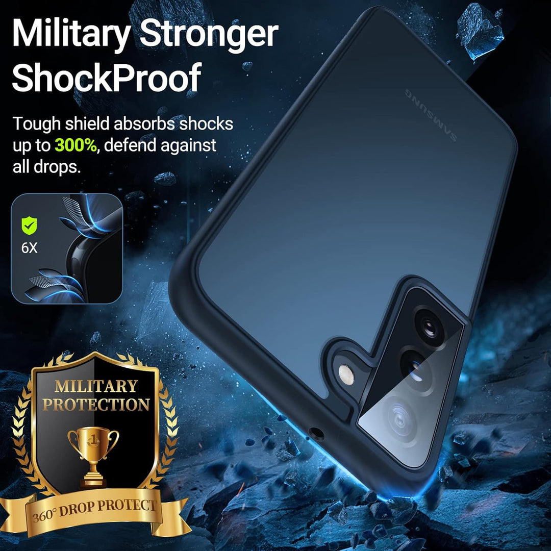 TORRAS Militärschutz für Samsung Galaxy S22 Hülle (Echtes Militär Drop Zertifiziert) Extrem Stossfes
