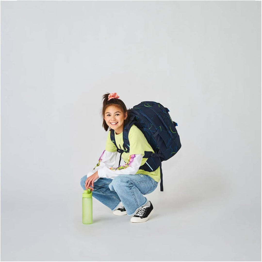 Satch Pack ab 5. Klasse ergonomisch 30L Stauraum standfest Organisationstalent Einheitsgrösse Blue T