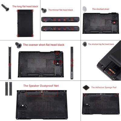 eXtremeRate Gehäuse Hülle für nintendo Switch,Custom D-Pad Version Case Schutzhülle mit Tasten für S