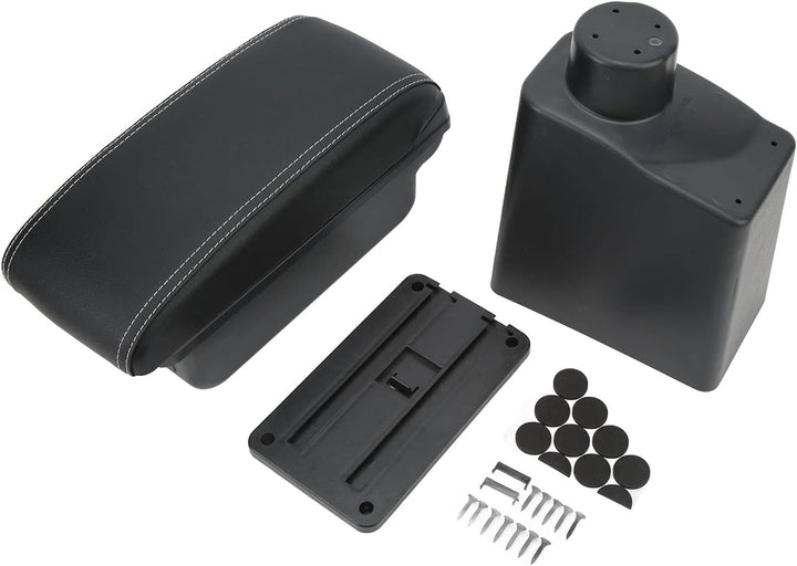 Armlehnenbox, Konsolenaufbewahrung mit USB-Anschlüssen, KIMISS Kunstleder-Aufbewahrungsbox für die M