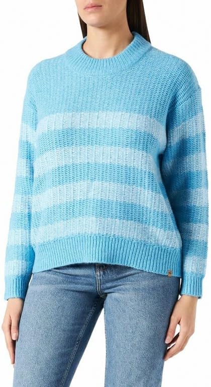 camel active Damen Strickpullover XXL Hellblau, XXL Hellblau