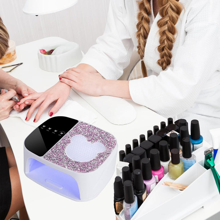 Nagellampe, LED UV Lampe für Gelnägel mit 36 Lampenperlen Nagel-Phototherapie-Gerät mit Strasssteine