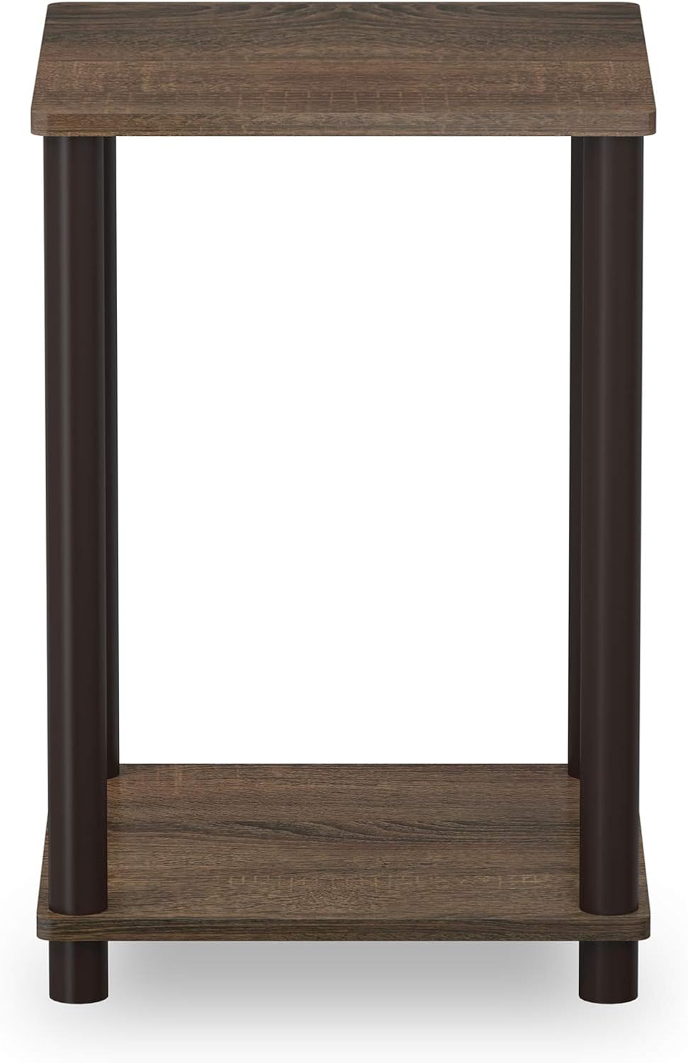 Furinno Haydn Beistelltisch, Holz, Walnuss/Braun, Holz, 34.04 x 34.04 x 50.8 cm Walnuss/Braun 2er Se