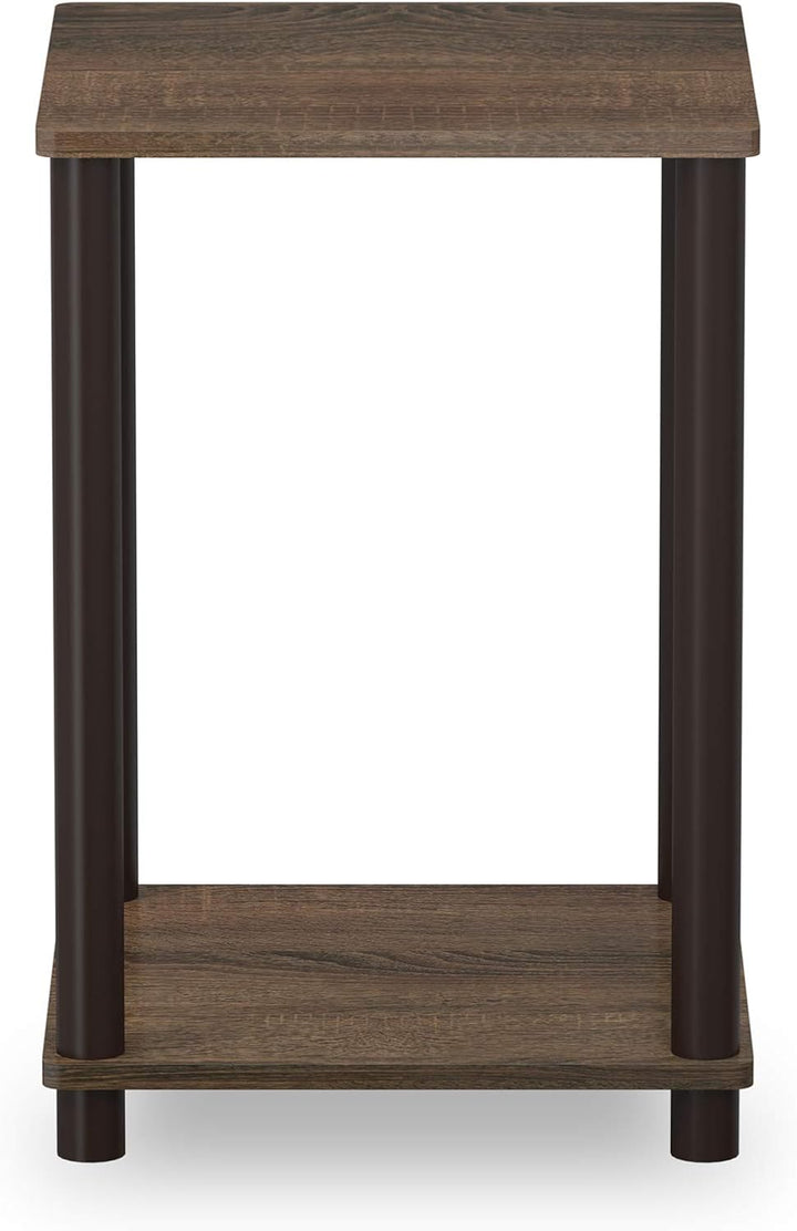 Furinno Haydn Beistelltisch, Holz, Walnuss/Braun, Holz, 34.04 x 34.04 x 50.8 cm Walnuss/Braun 2er Se