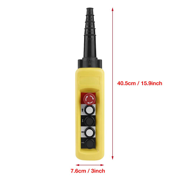 XAC-A4713 Crane Kettenzug Push-Control-Schalter Knopfschalter Heben Anhänger Controller 4 Tasten