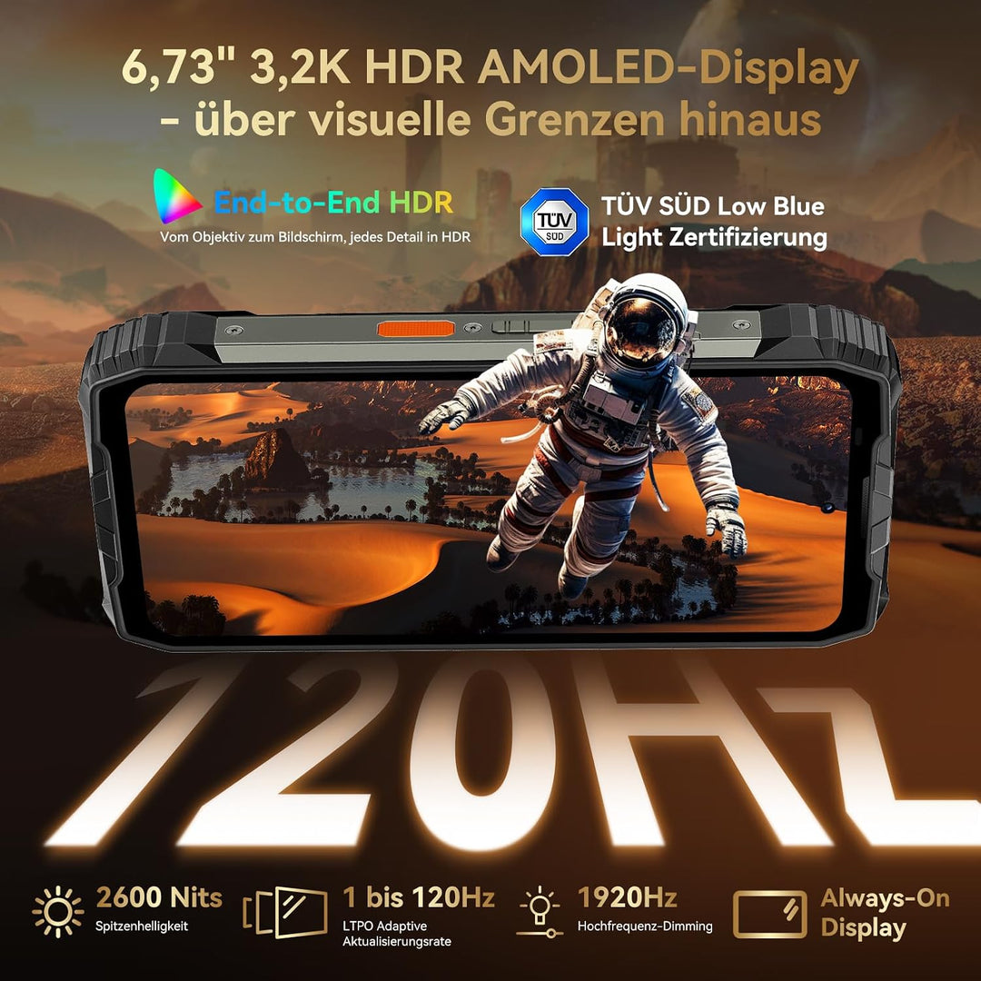 Blackview Xplore 2 Satellite Outdoor Handy Ohne Vertrag 5G, 20000mAh Batterie-Android 15 baustellenh
