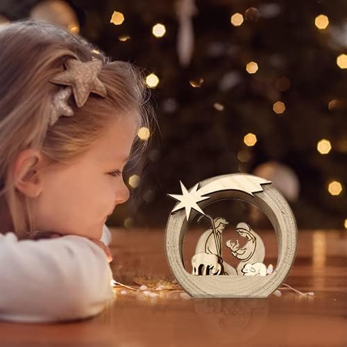 MaMeMi Mini-Krippe aus Holz: Must-Have für Weihnachten [ca 8 cm] TISCHKRIPPE aus Südtirol, echte Han