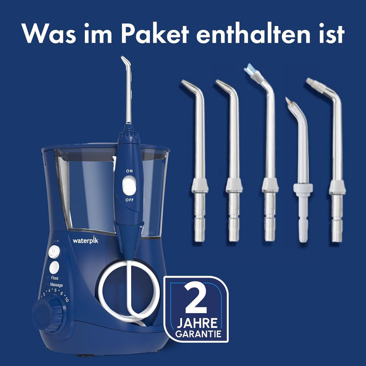 Waterpik Ultra Professional Waterflosser feststehende Munddusche mit 7 Aufsätzen, Druckbereich von 0