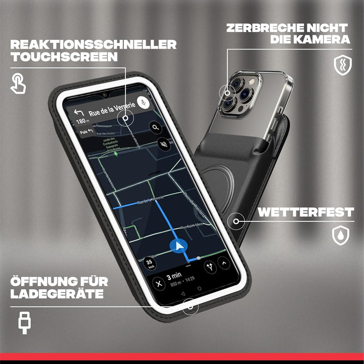 Shapeheart französische Innovation, magnetische Telefonhalterung PRO für Rückspiegel mit abnehmbarer