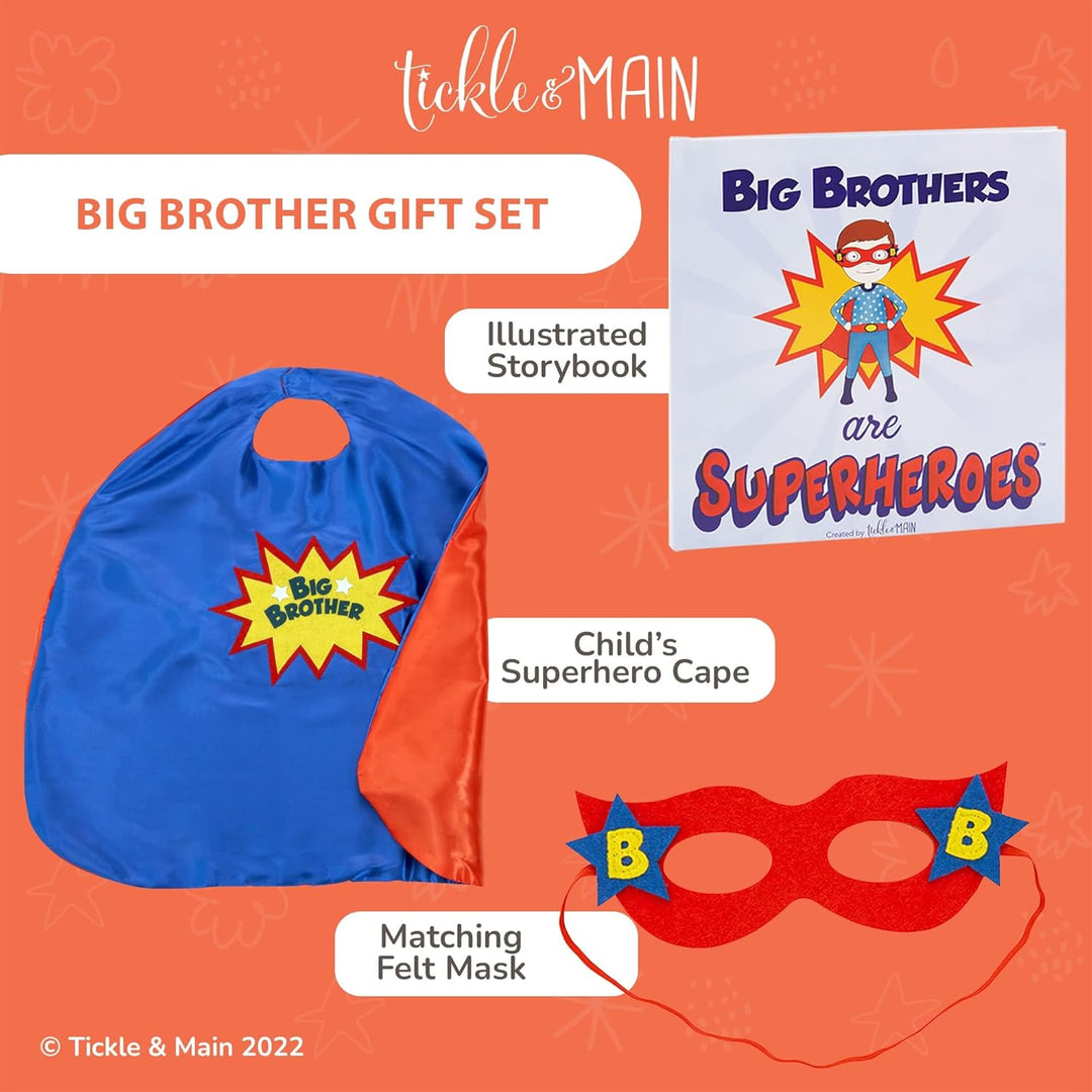 FENRIR Tickle & Main - Big Brother Gift Set - 3 Piece Set Includes Big Brothers Are Superheroes Book