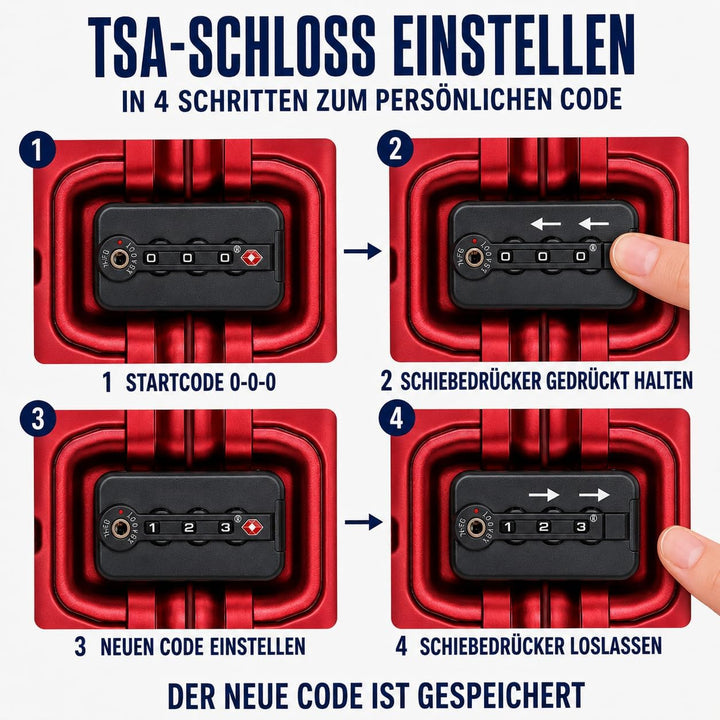 Travelhouse Oslo Aluminium Bordkoffer 55cm (39L) Hartschalenkoffer Handgepäckkoffer 2X TSA Zahlensch