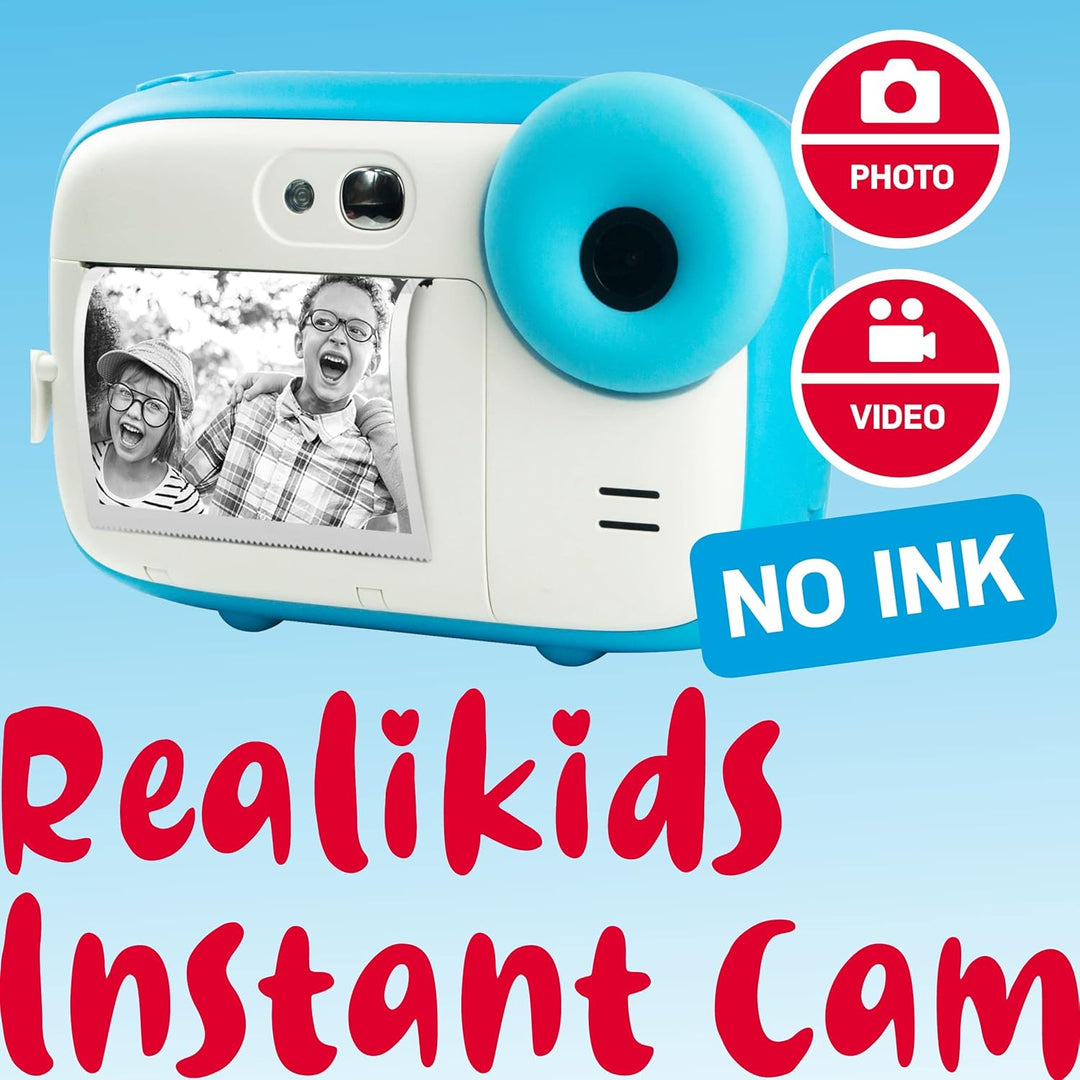 AGFA Photo Realikids Instant Cam + 1 Micro-SD-Karte 32 GB – Sofortbildkamera für Kinder, LCD-Display