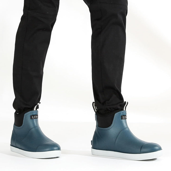 Rumkok Gummistiefel Herren Halbhoch, Grundlegend Wasserdicht Atmungsaktiv Stiefeletten, Anti-Rutsch