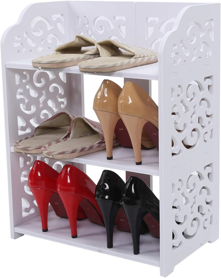 Ejoyous Schuhhalter, bequem zu bedienendes Schuhregal mit 3 Schichten für Wohnzimmer für Schlafzimme