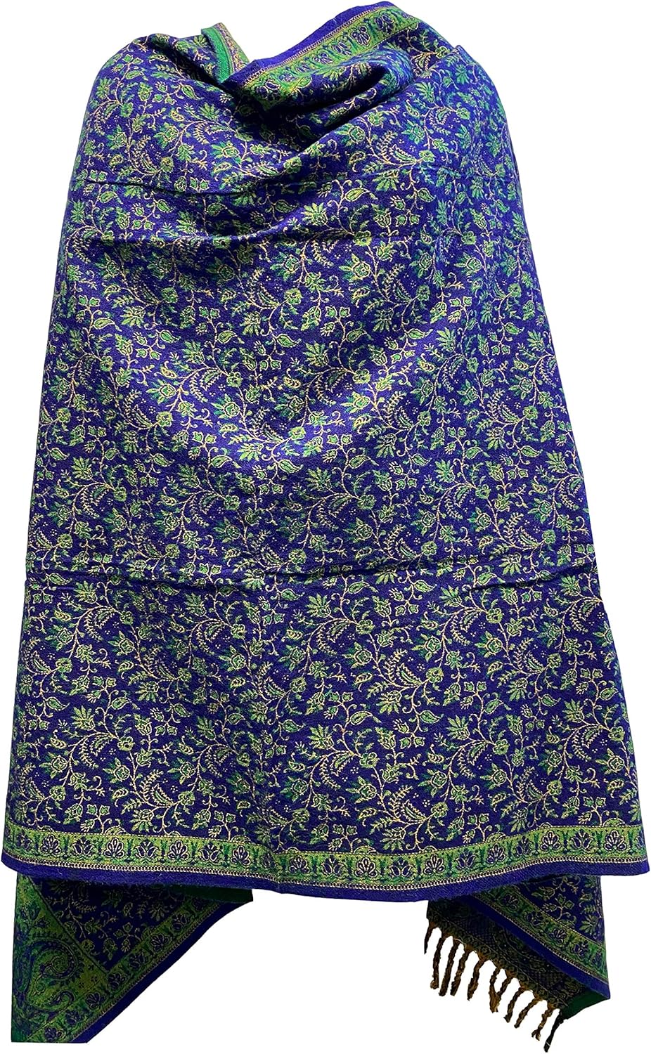 Luxuriöser Schal aus Yakwolle, handgefertigt, mit Blumenmuster, bequem, weich, Unisex, Reisewickel,